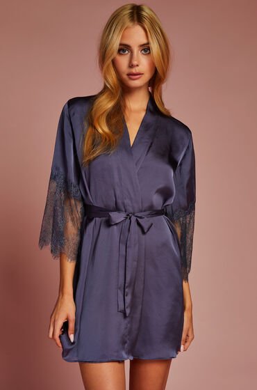 Hunkemöller Kimono de Satén Lily Azul