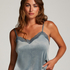 Camiseta top Velours Lace, Azul