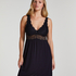 Vestido lencero Nora Lace, Negro