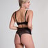 Tanga de encaje Shaping, Negro