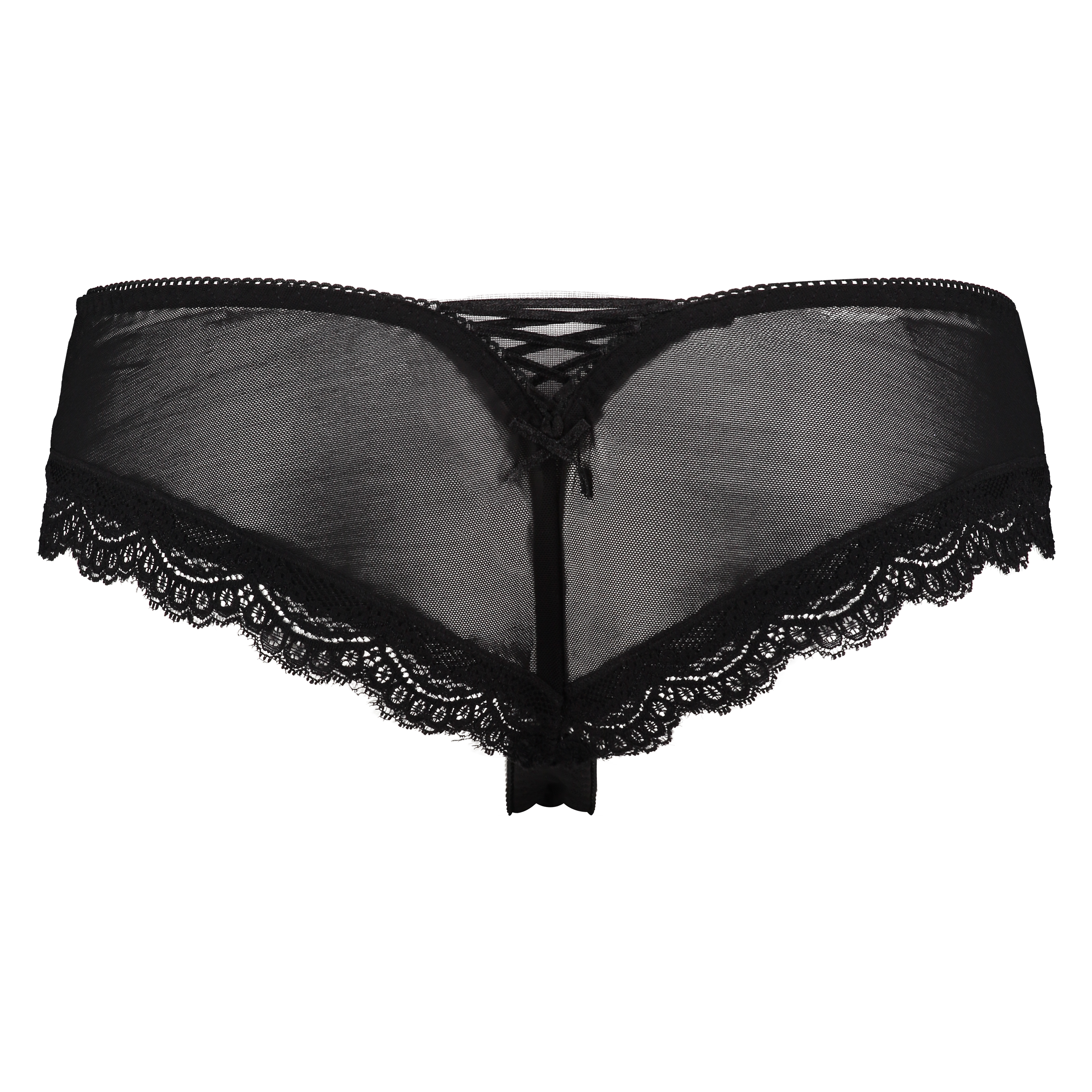 Brasileña Embroidered Mesh, Negro, main