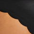 Braguita de bikini rio de corte bajo Scallop Glam, Negro