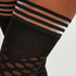 Medias autosostenibles Fishnet Duckie, Negro
