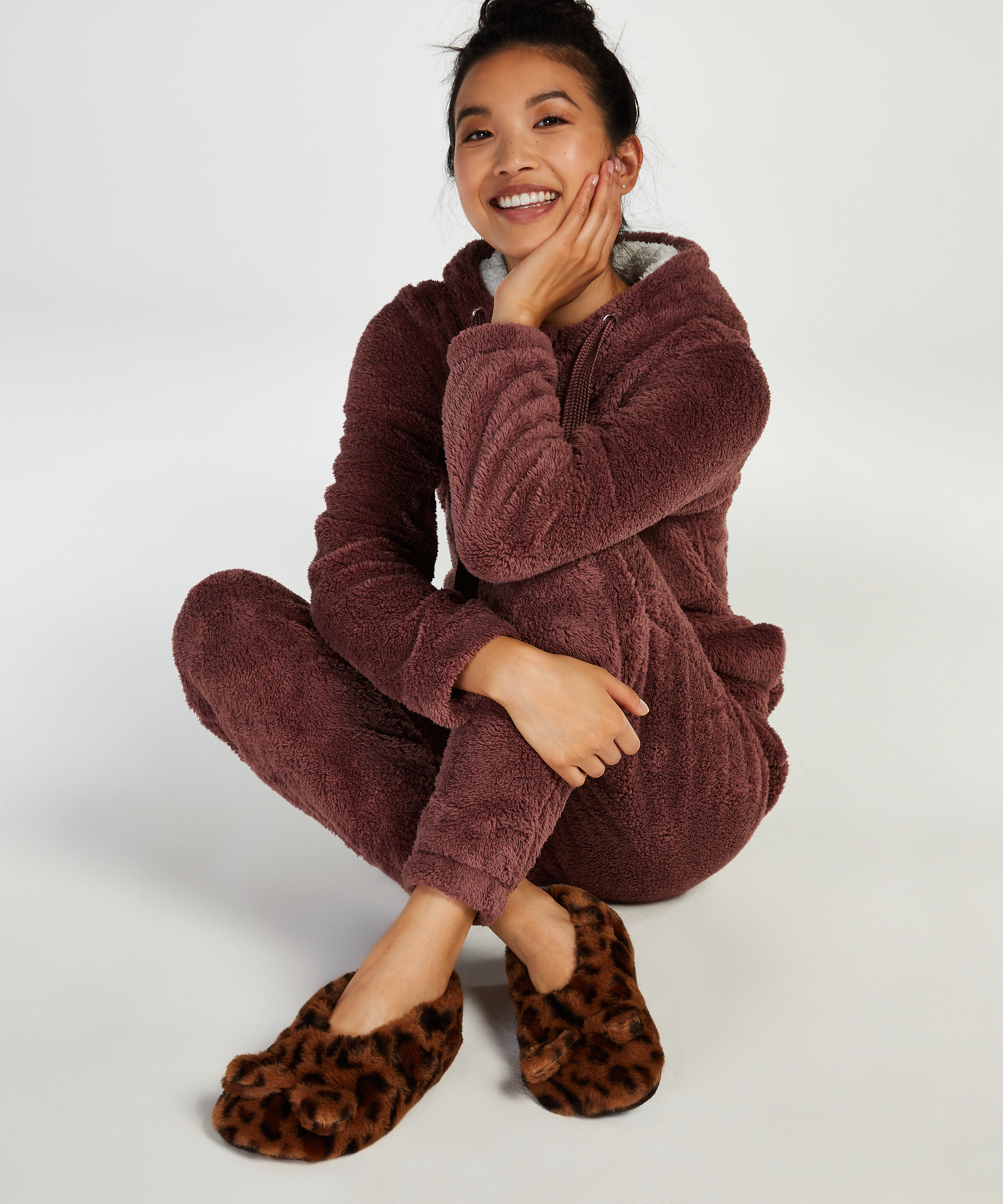 Bailarinas Leopard, marr&oacute;n, main