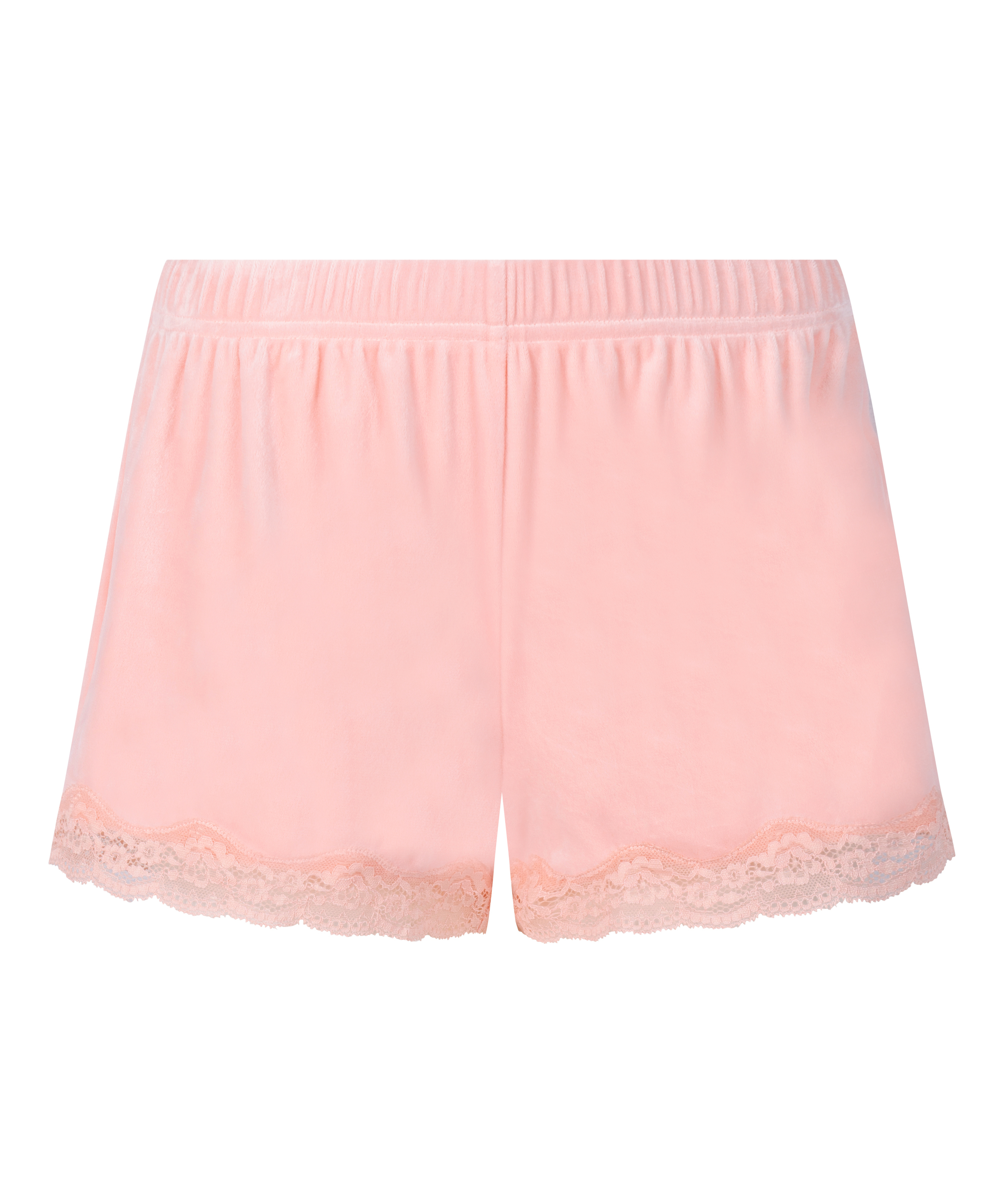 Short Velours Lace, Rosa, main