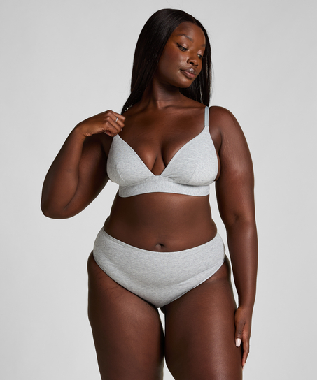 Brasileña de pierna alta Cotton, Gris