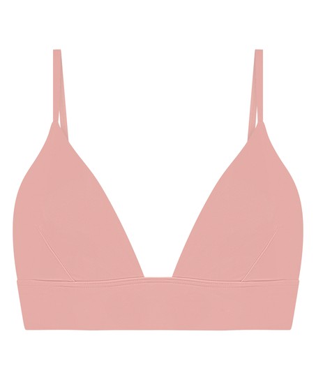 Triangular Bralette Smooth, Rosa