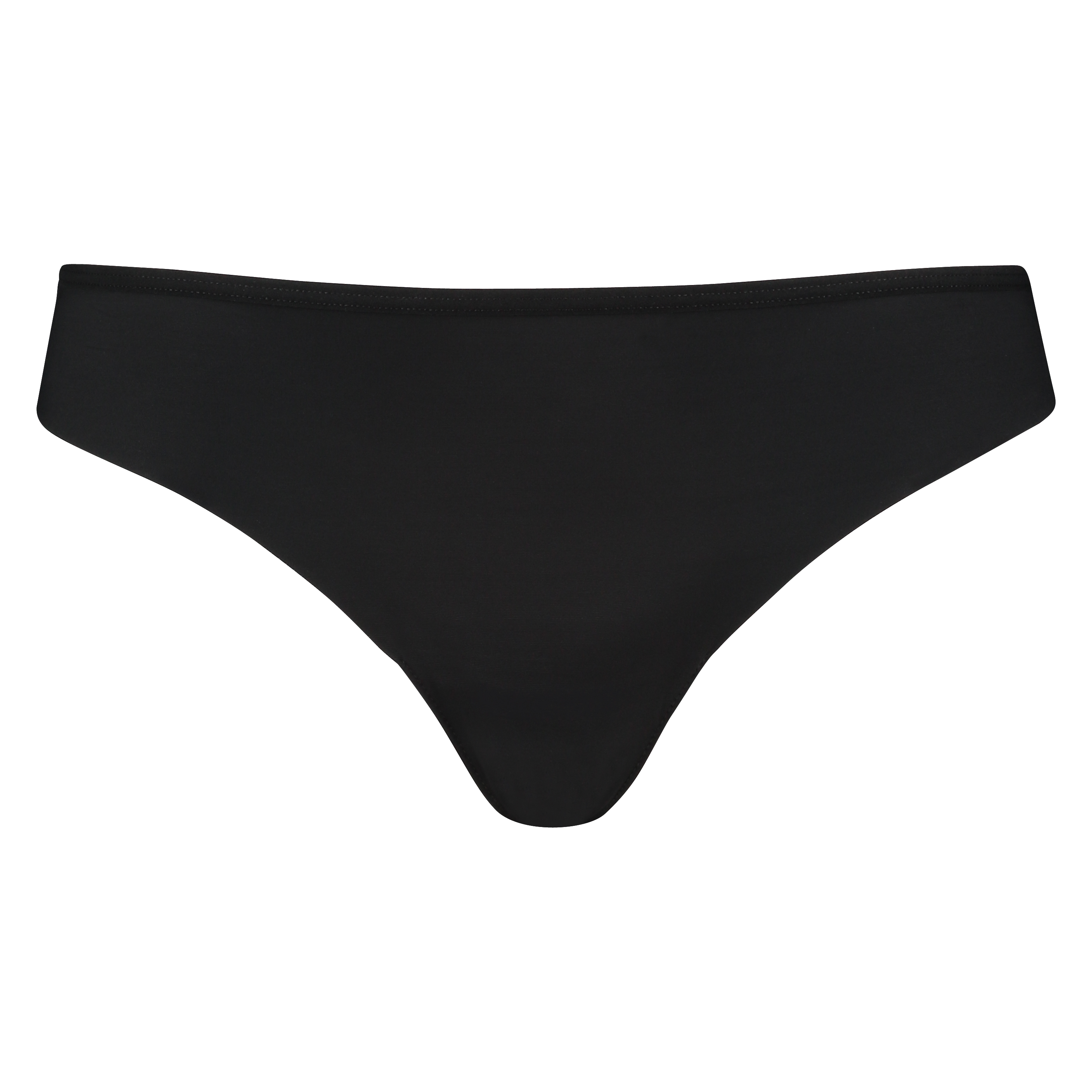 Invisible Tanga Lace Back, Negro, main