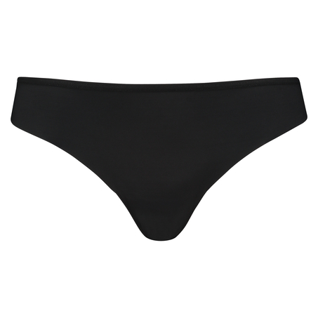 Invisible Tanga Lace Back, Negro