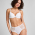 Superslip midi de encaje, Blanco
