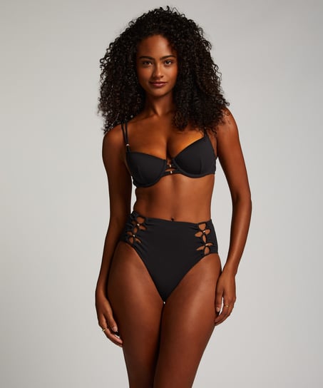 Top de bikini Holbox, Negro