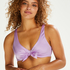 Top de bikini preformado Luxe Shine, Morado