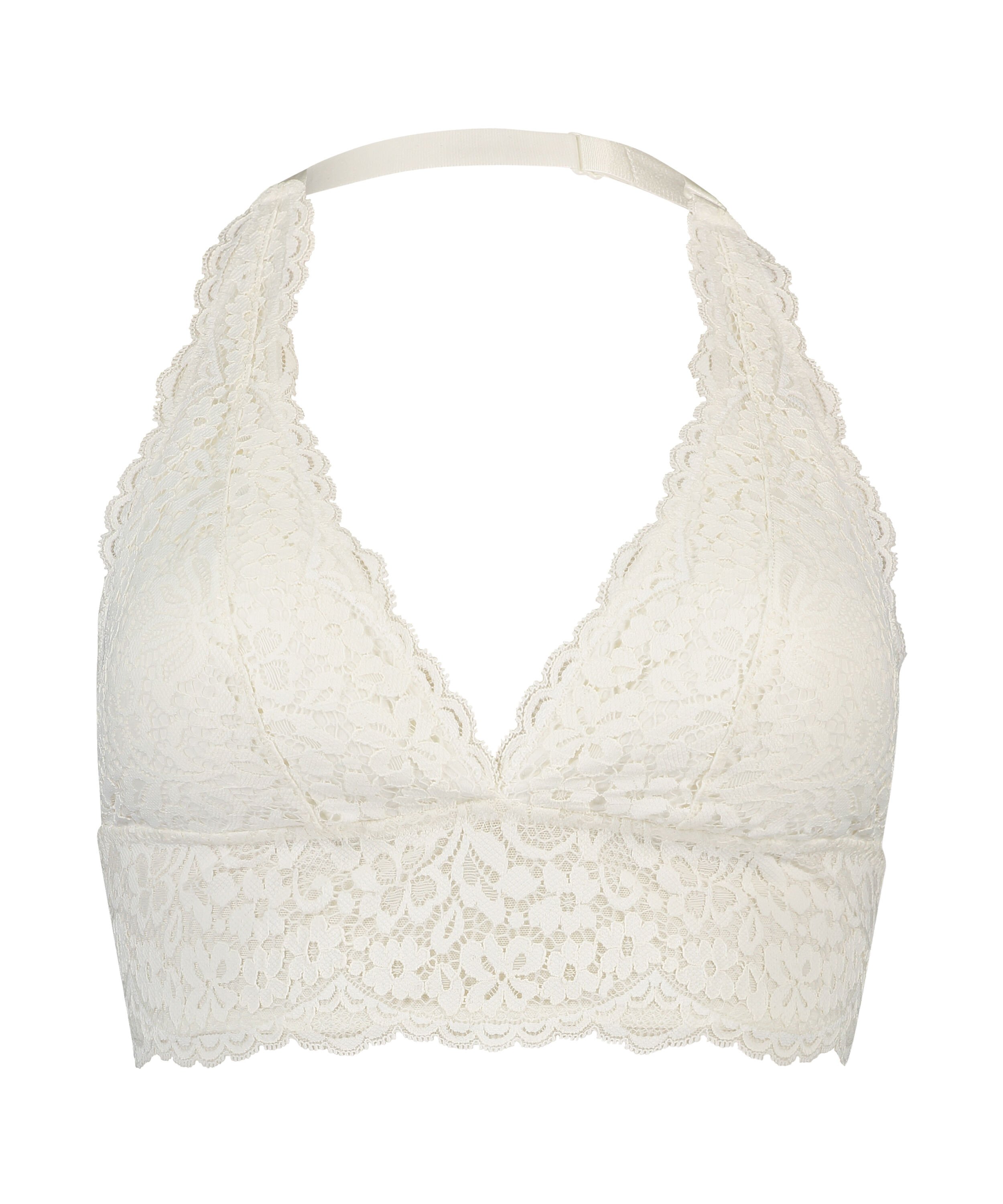 Bralette "halter" Rose, Blanco