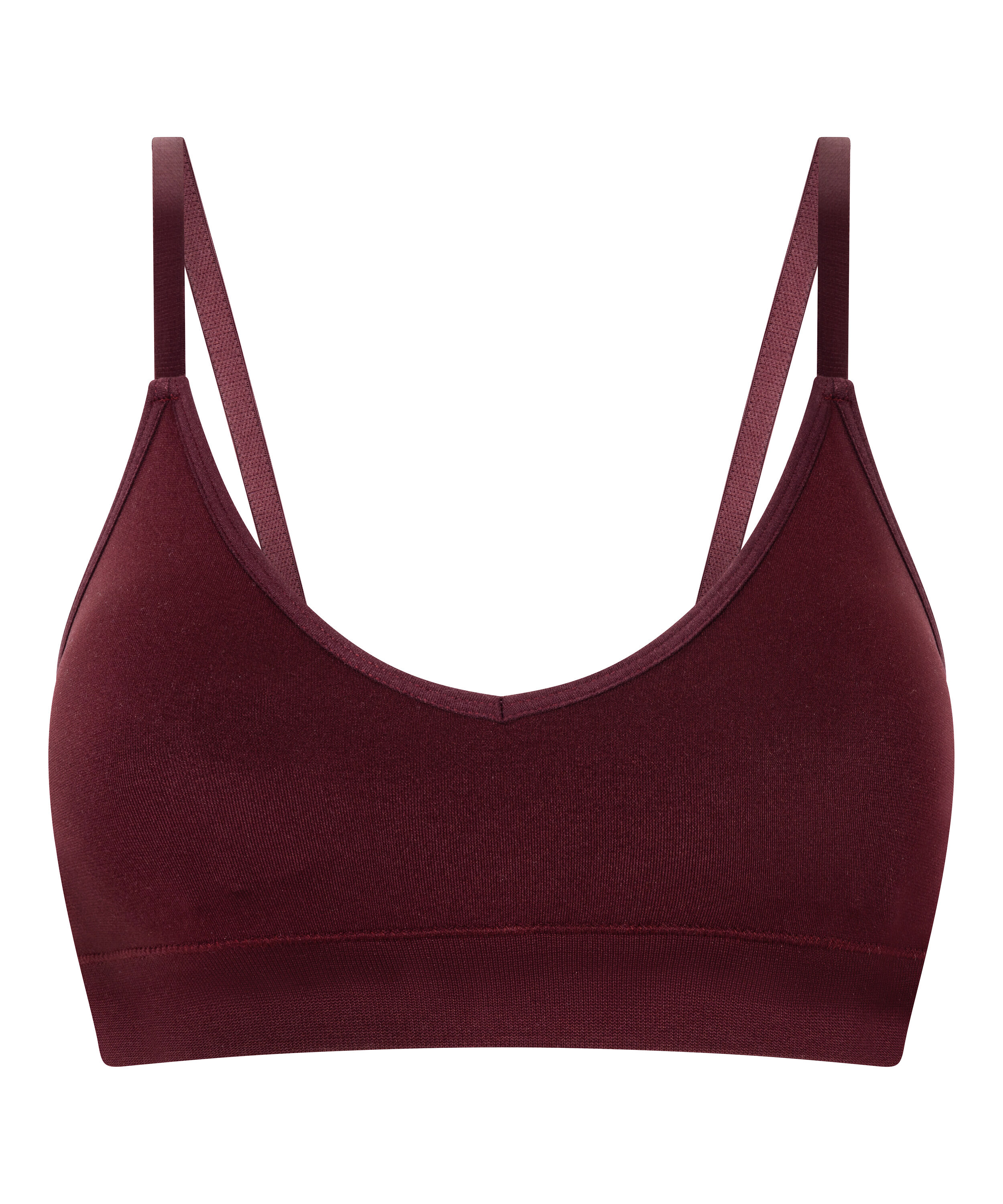 Bralette triangular Dide, Rojo