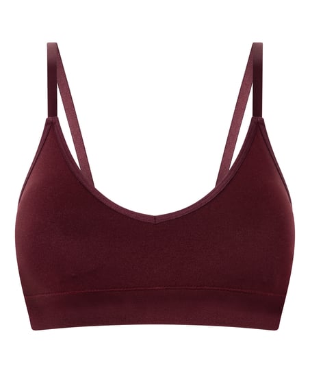 Bralette triangular Dide, Rojo