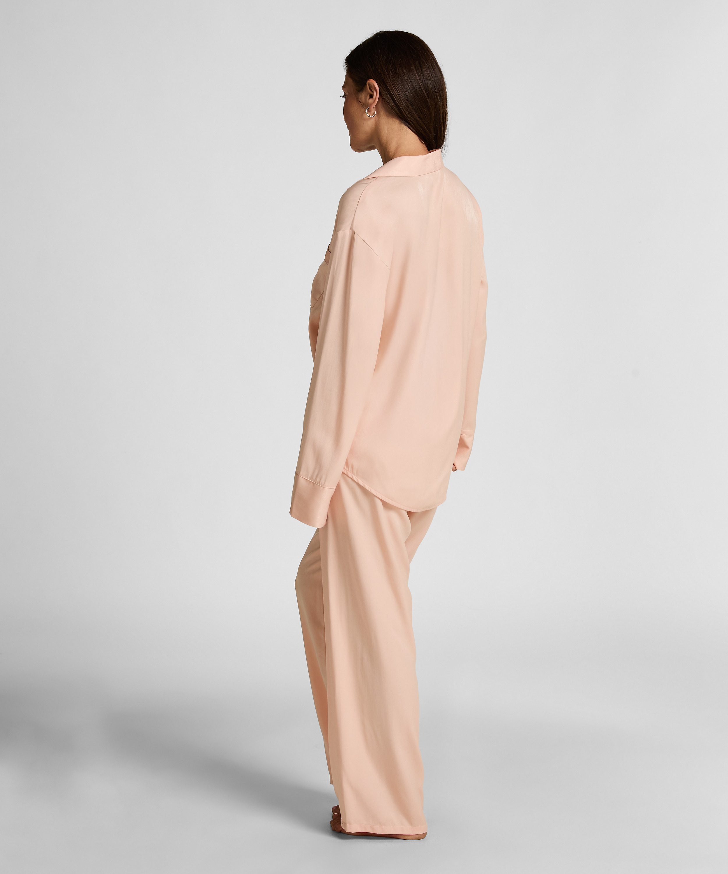 Pantalón de satén, Rosa, main