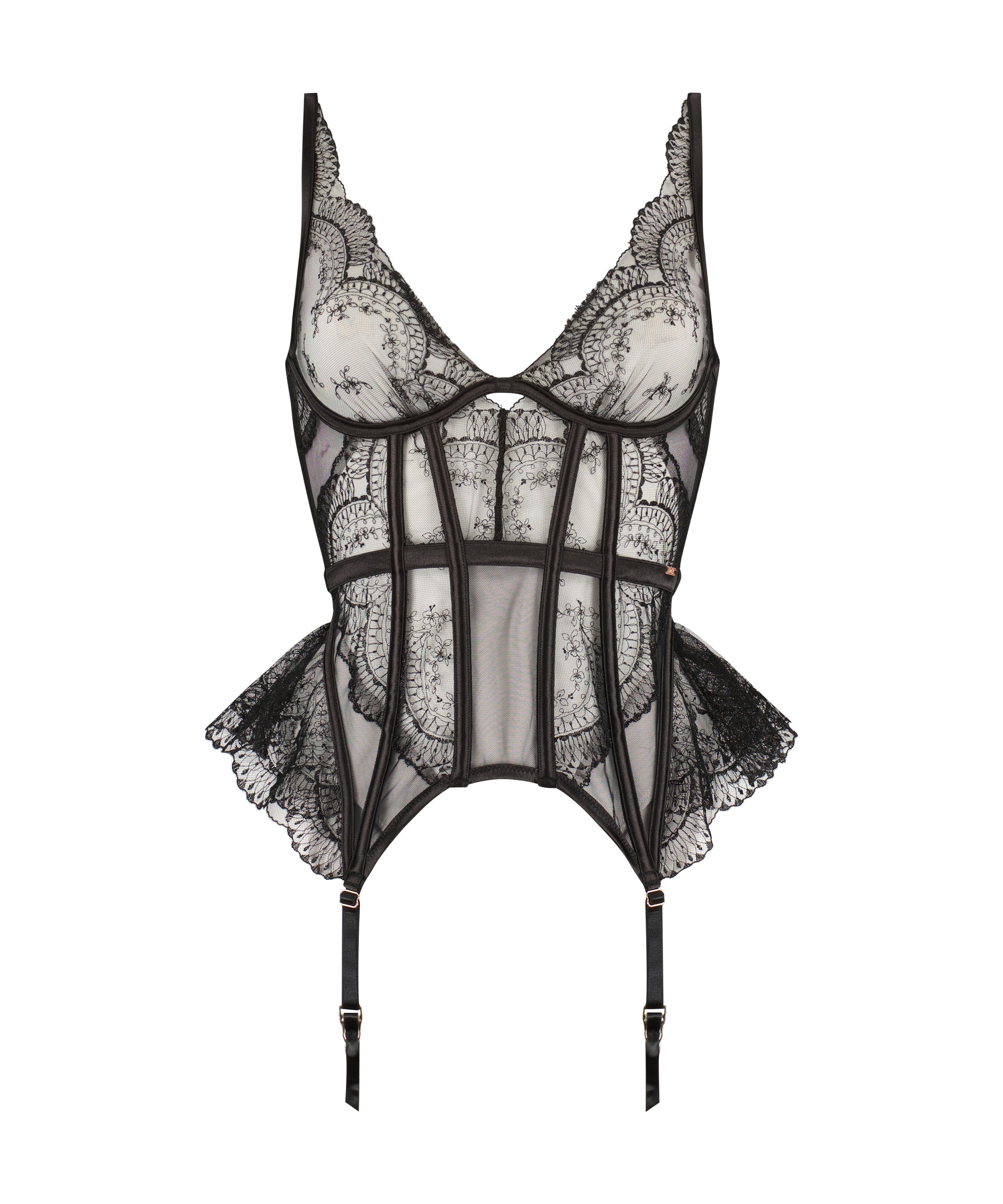 Bustier de aros no preformado Akira, Negro, main