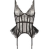 Bustier de aros no preformado Akira, Negro