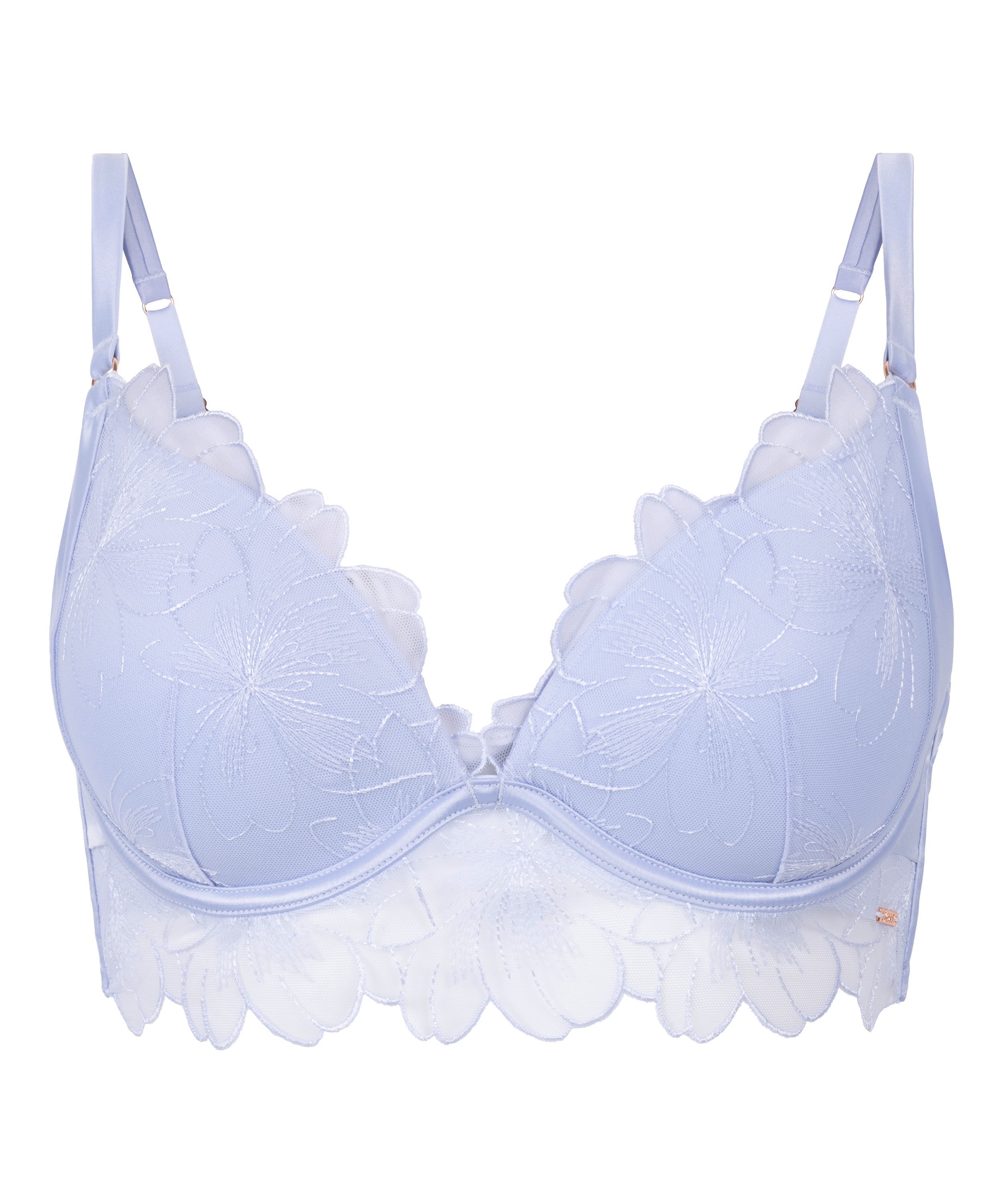 Sujetador de aros push-up acolchado Emilia, Azul, main