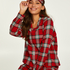 Conjunto de pijama Check Twill, Rojo
