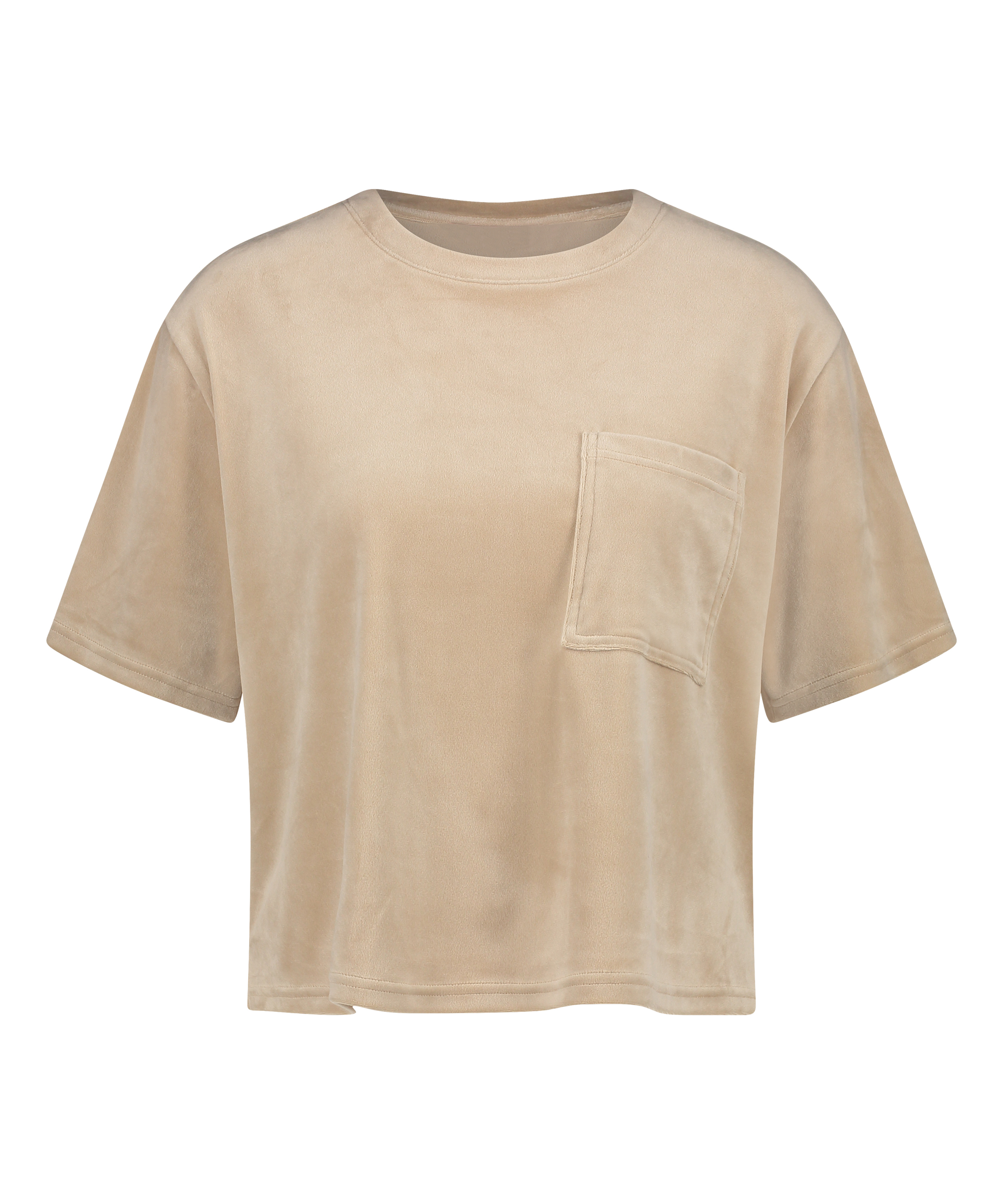 Top de terciopelo Pocket, Beige, main