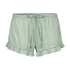 Pantalones cortos Velours Ruffle, Verde