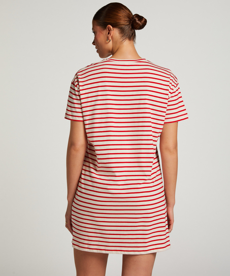 Camisón de escote redondo, Rojo