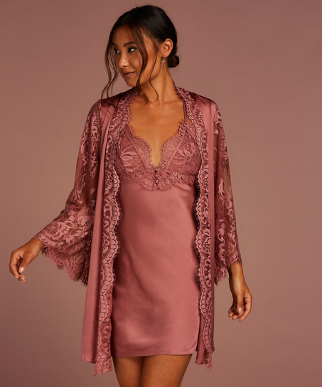 Kimono de encaje, Rosa