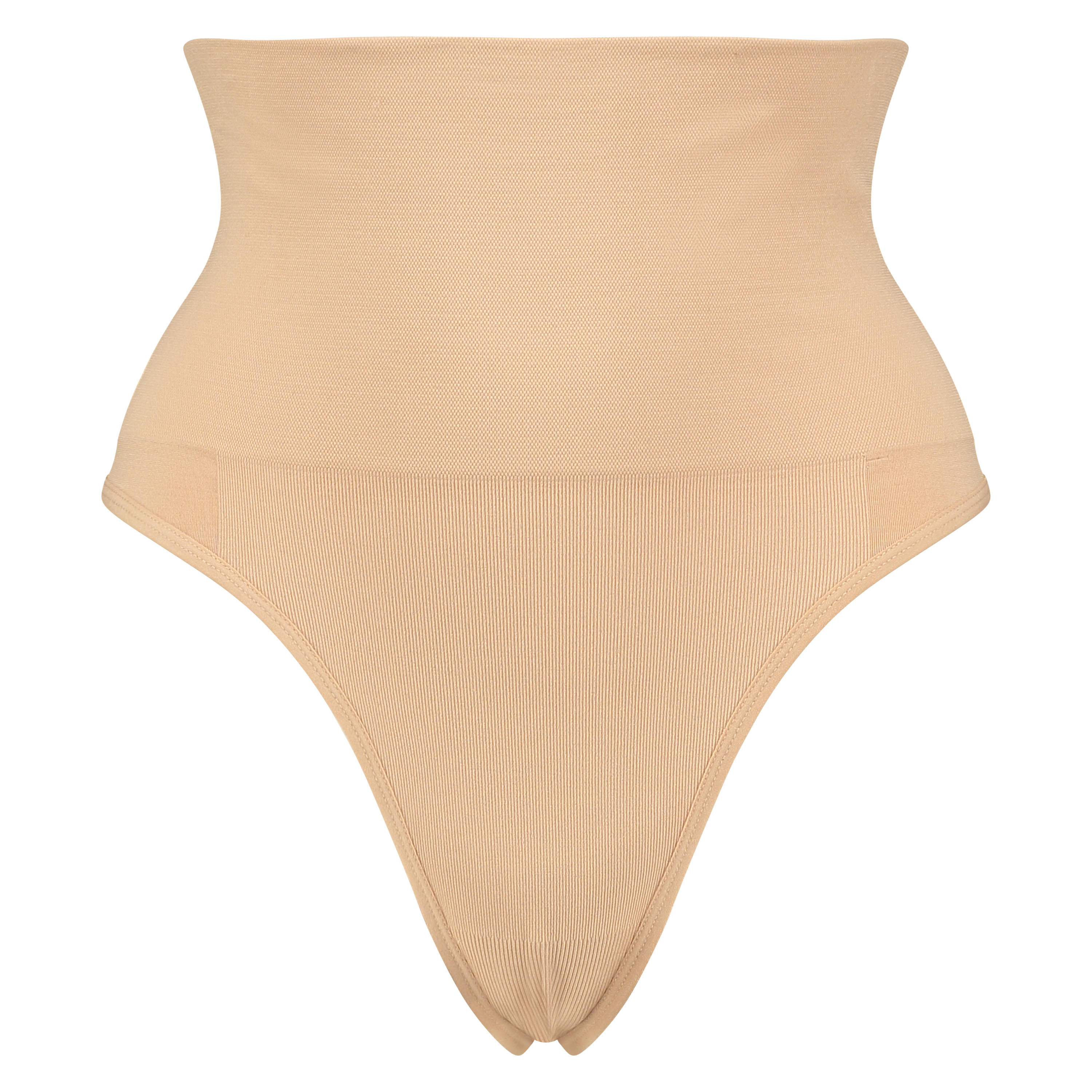Tanga reafirmante de corte alto seamless, Beige, main