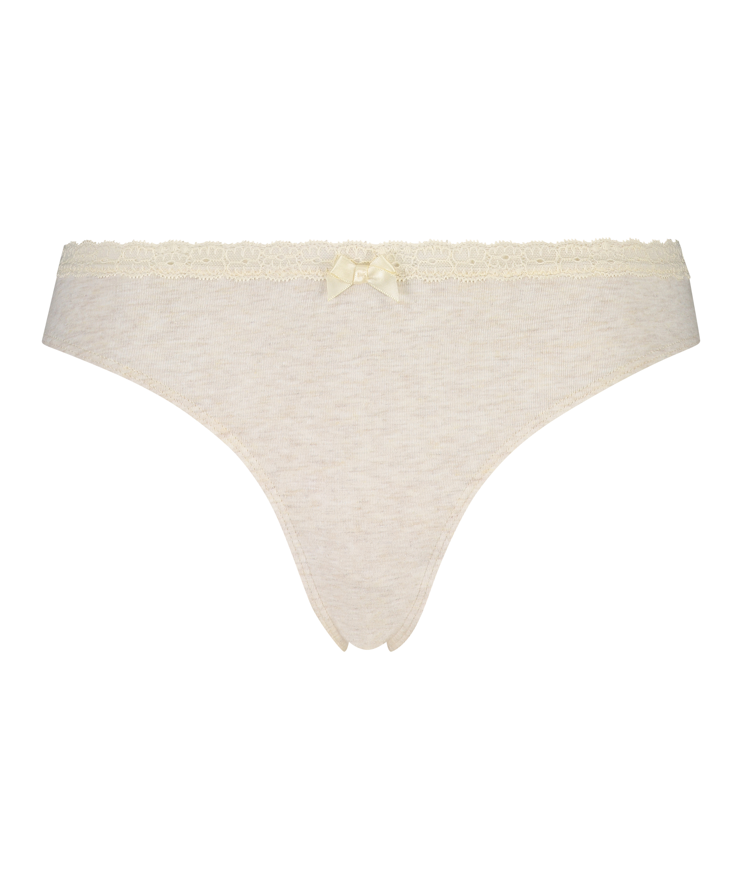 Tanga de algodón, Beige, main