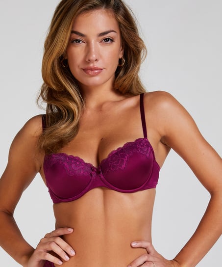 Sujetador de aros preformado Lace & Shine, Morado