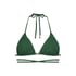Top de bikini triangular Digura, Verde