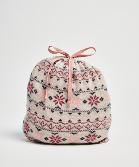 Conjunto de pijama con bolso, Beige