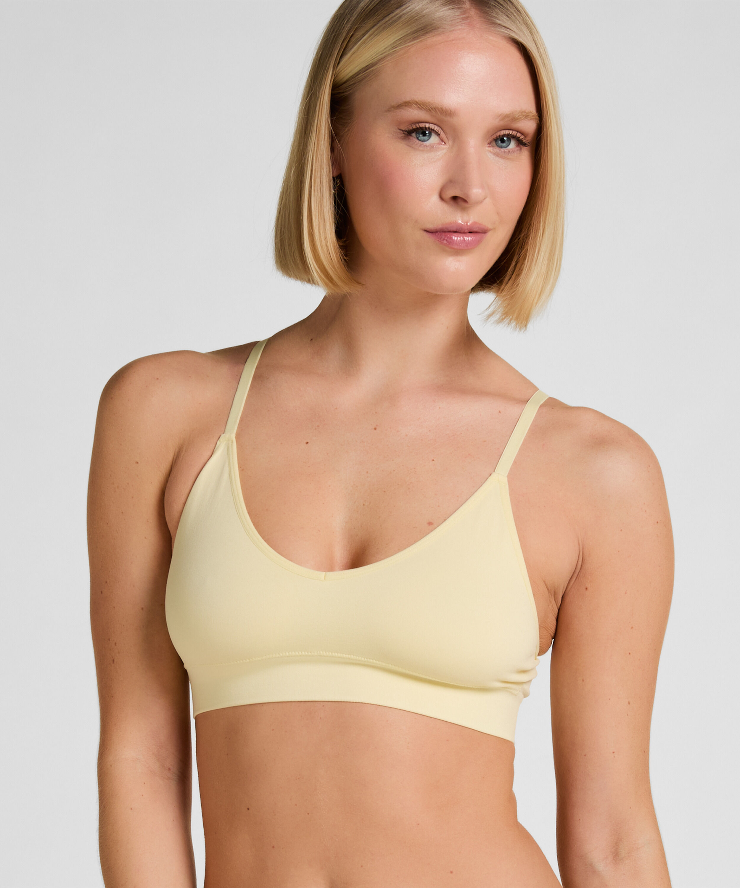 Bralette triangular Dide, Amarillo Bralette triangular Dide, Amarillo