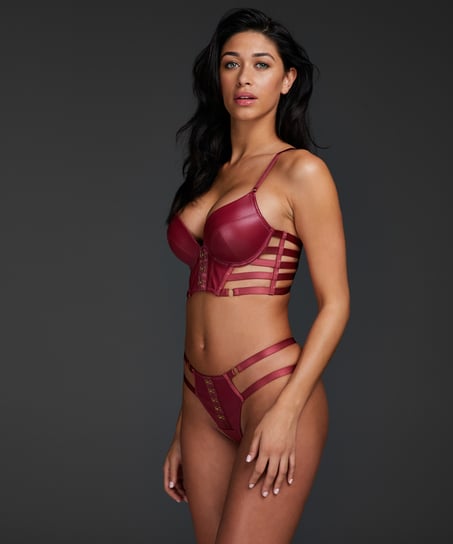 Sujetador push-up de aros preformado Vicky, Rojo