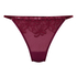 Tanga de pernera alta Margot, Morado