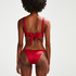 Top de bikini triangular Lola, Rojo