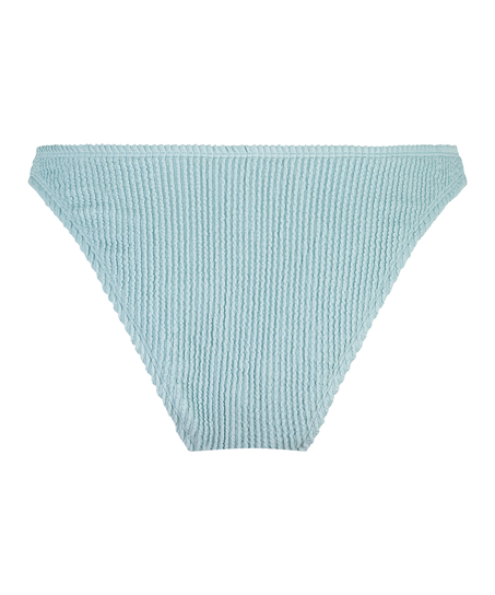 Braguita de Bikini de Corte Alto Crinkle, Azul