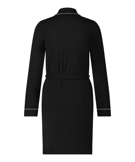 Bata corta de punto Essentials, Negro