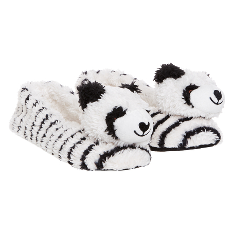 Ballerina slippers Animal Panda, Blanco
