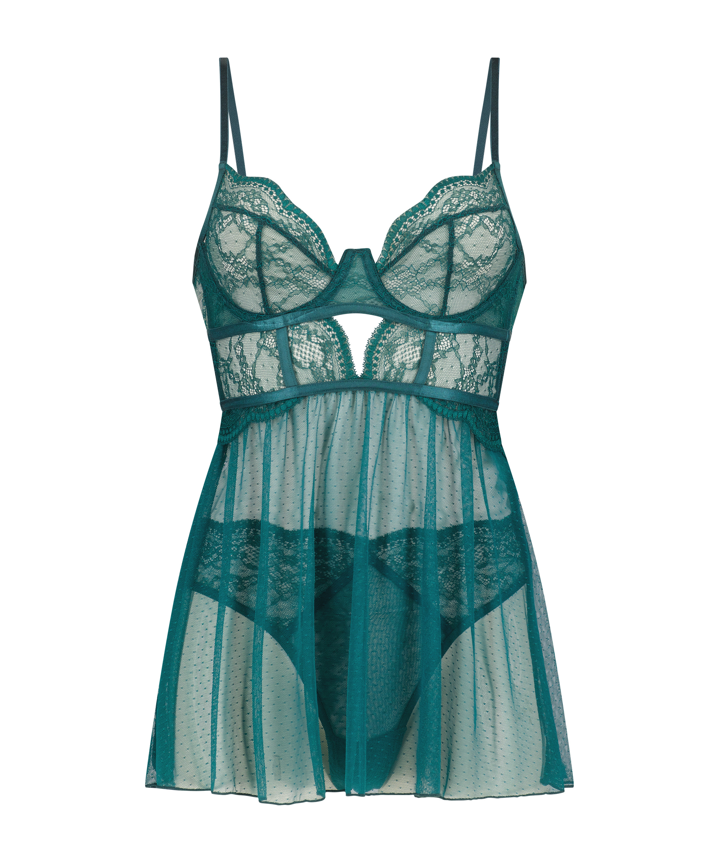 Babydoll Isabelle, Verde, main