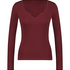 Top V-neck long sleeves, Morado