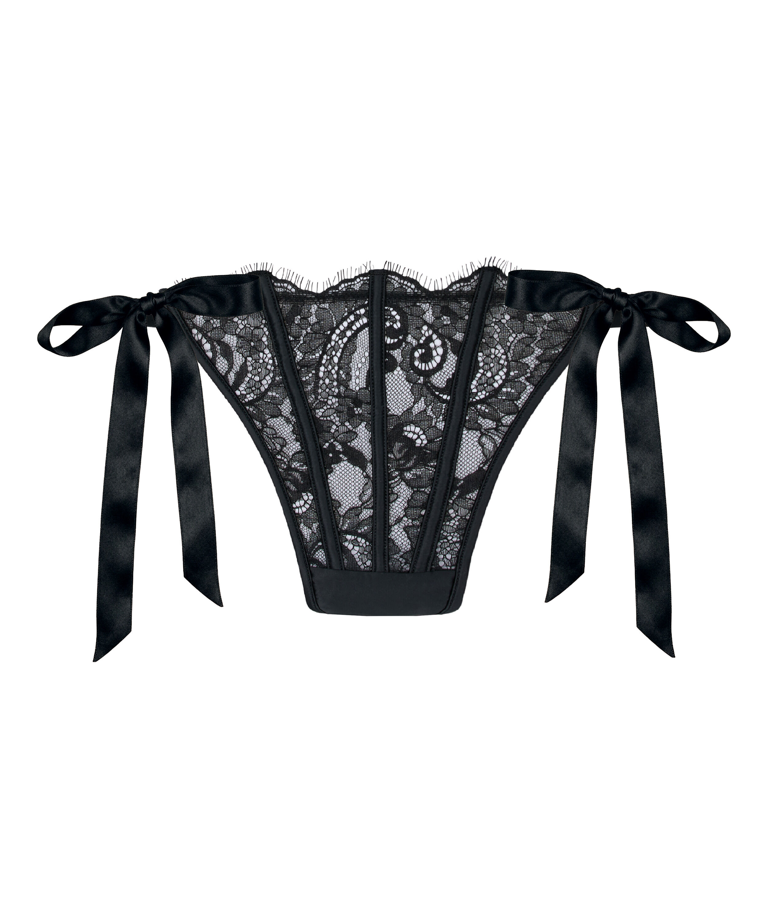 Tanga de corte alto Sylvia, Negro