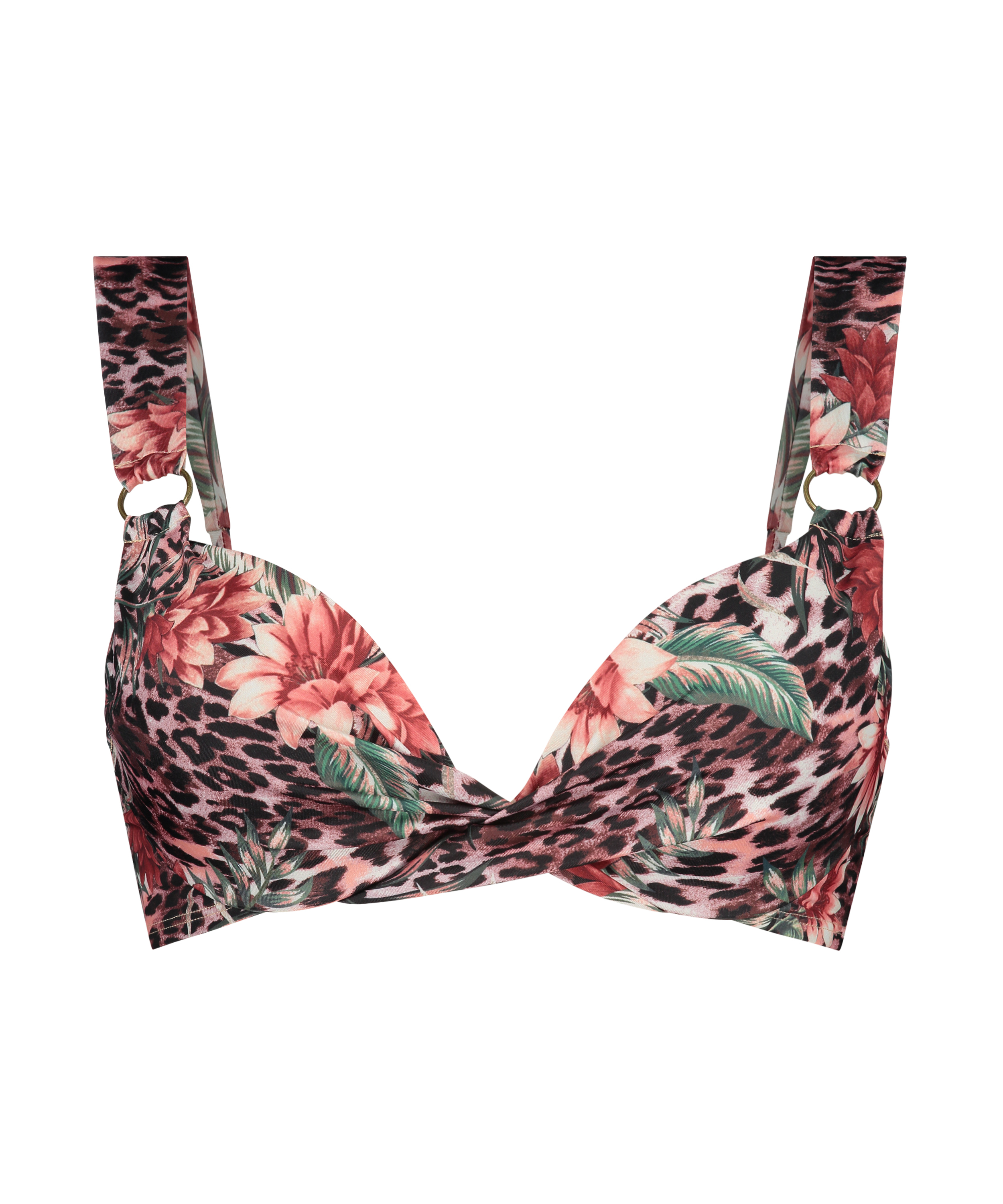 Top de bikini push-up Animalia Rose, Marrón, main