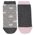 2 pares de calcetines tobilleros deportivos Cotton, Gris