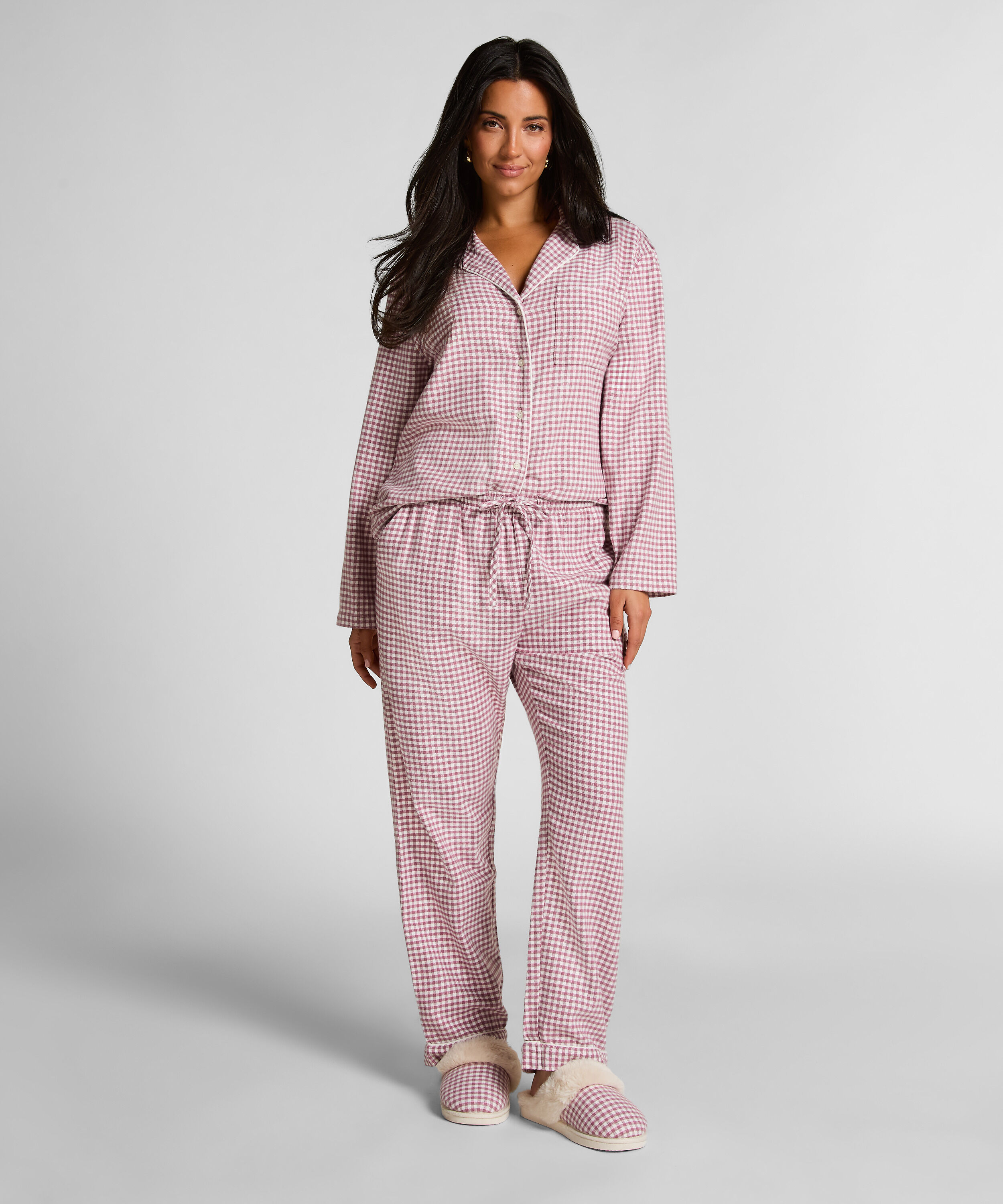 Pantalones de pijama de franela, Morado