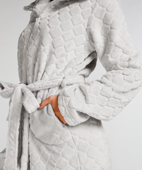 Albornoz Zip Fleece, Gris