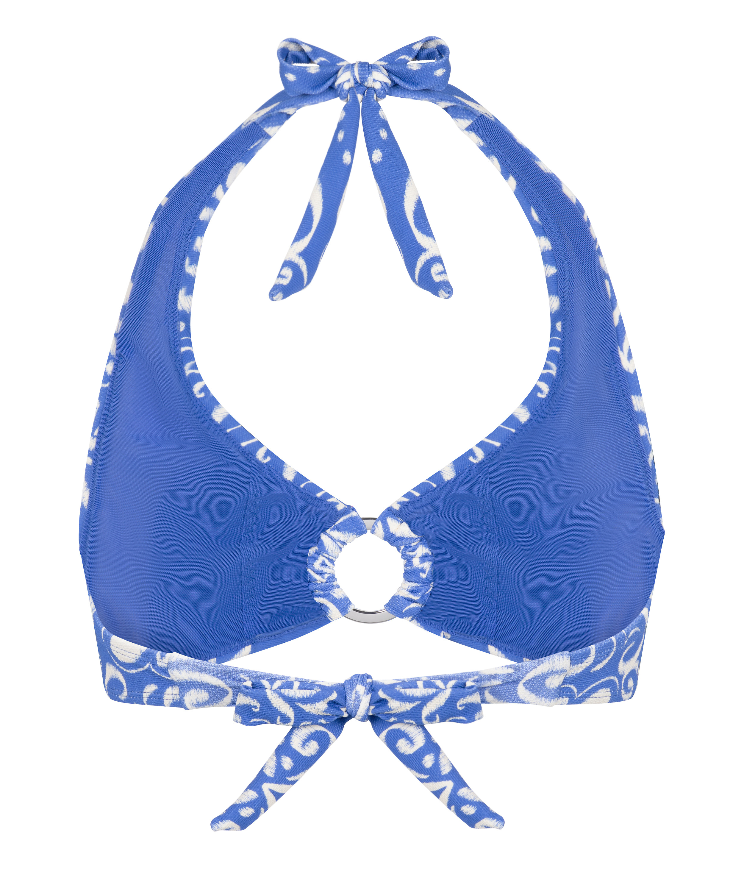 Crop top halter Cancun, Azul, main