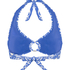 Crop top halter Cancun, Azul