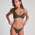 Braguita de bikini de talle alto Cairo, Verde